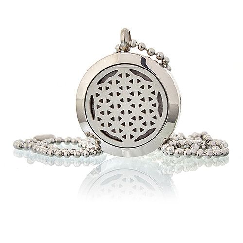 25mm Aromatherapy Diffuser Necklace - Flower of Life