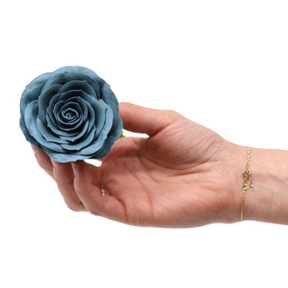 Flor de Jabón Artesanal - Grande Vintage Rose -  Ironhead Teal