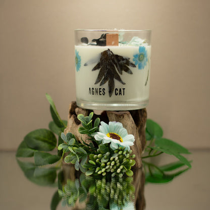 Agnes + Cat Vela de Cera de Soja Botánica - Sal marina y musgo