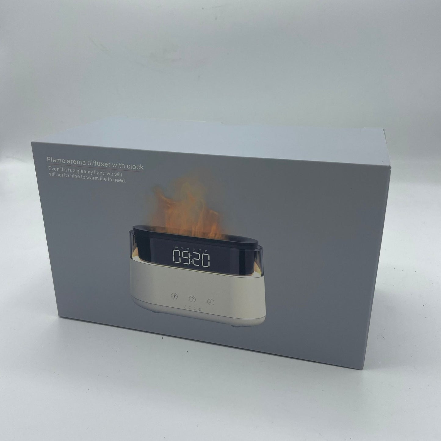 Difusor de Aromas Moderno - Reloj Led - USB-C - Efecto Llama