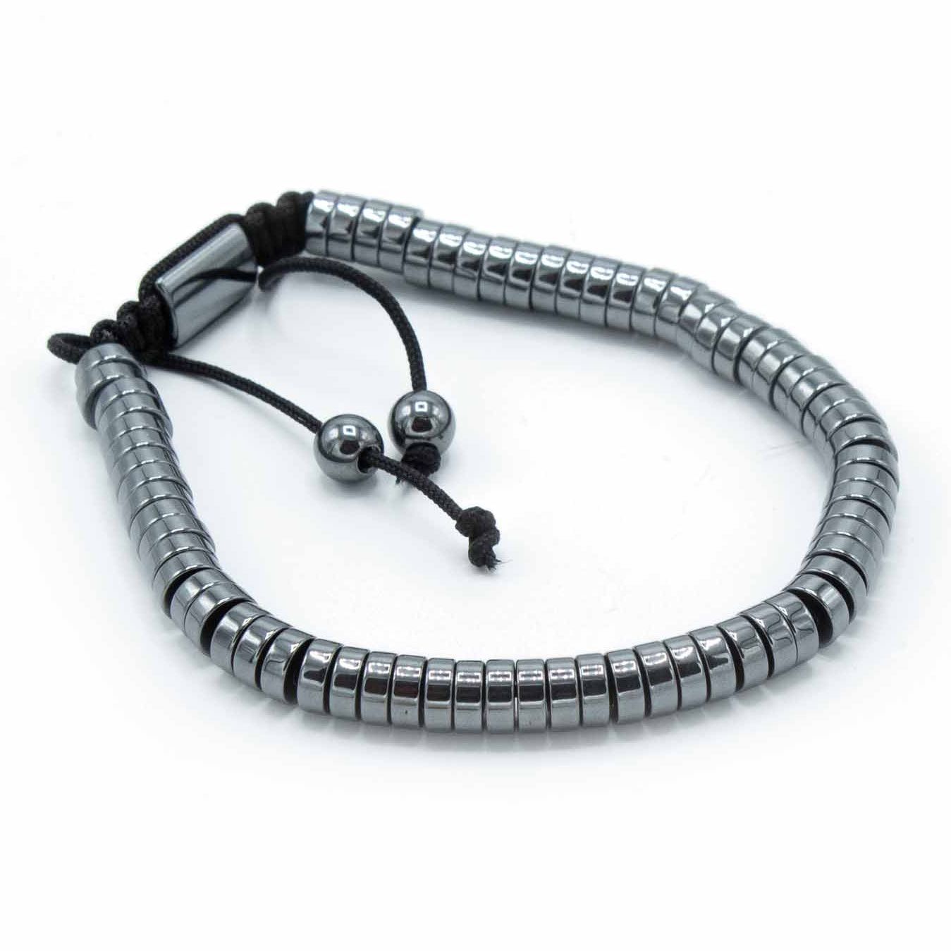 Pulsera Magnética Shamballa de Hematita - Círculos