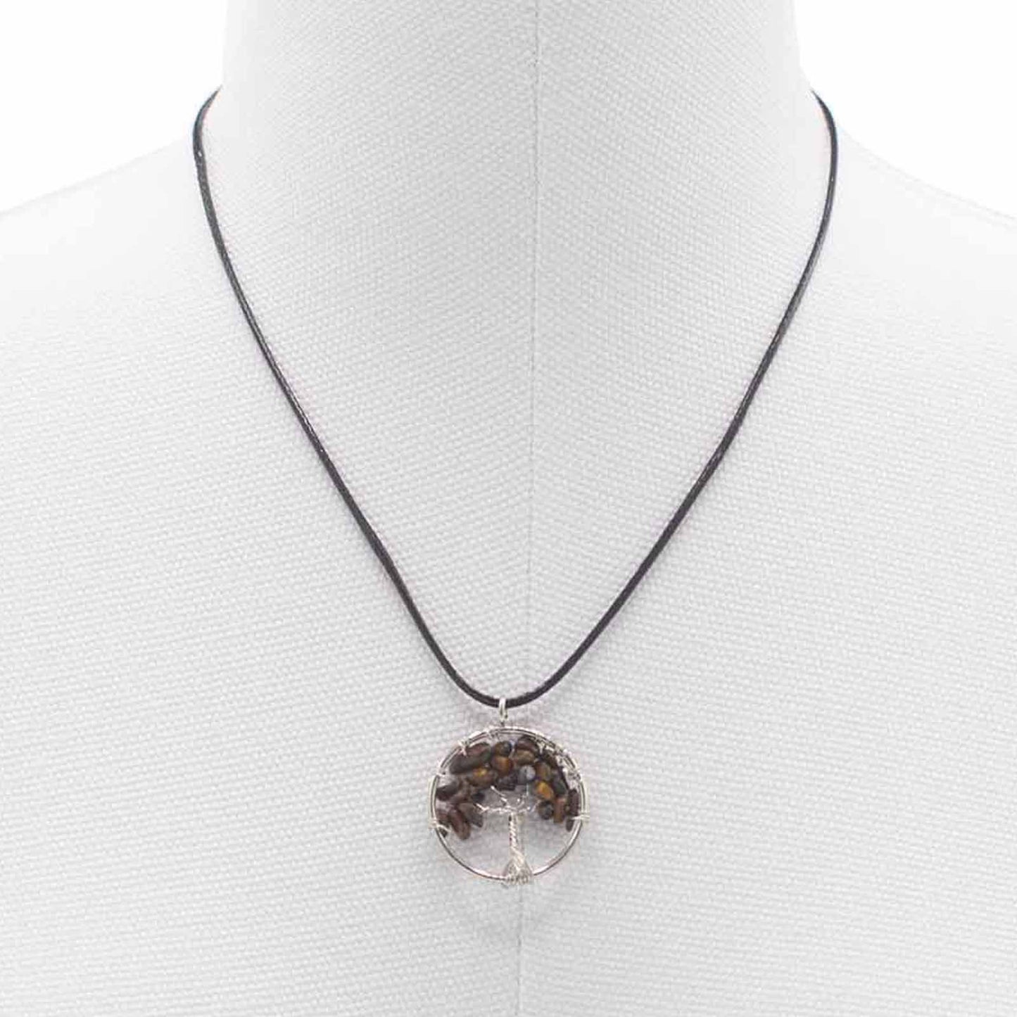 Tree of Life Pendant - Tiger's Eye