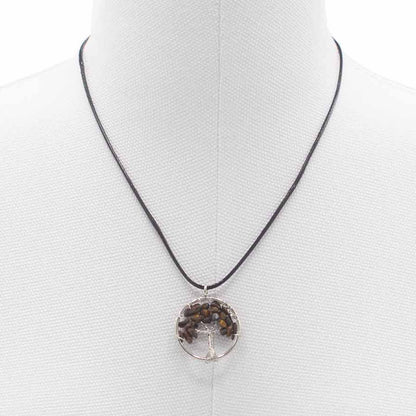 Tree of Life Pendant - Tiger's Eye