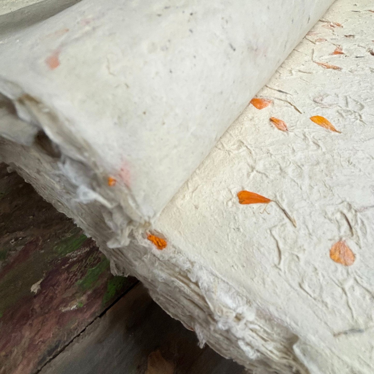 Papier cadeau artisanal Lokta - Calendula