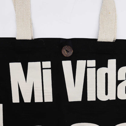 Bolso Básico Icónico - Mi Vida Loca - Negro natural 10 oz (36 x 43 x 10 cm)