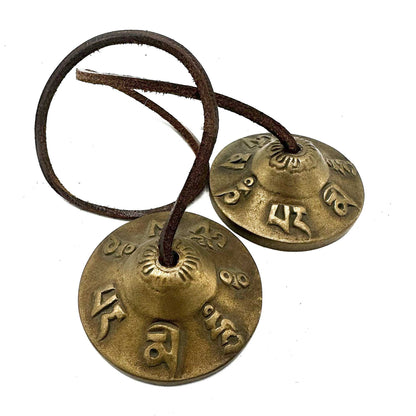 Tibetan Tingsha - Lucky Symbols - approx 6 cm