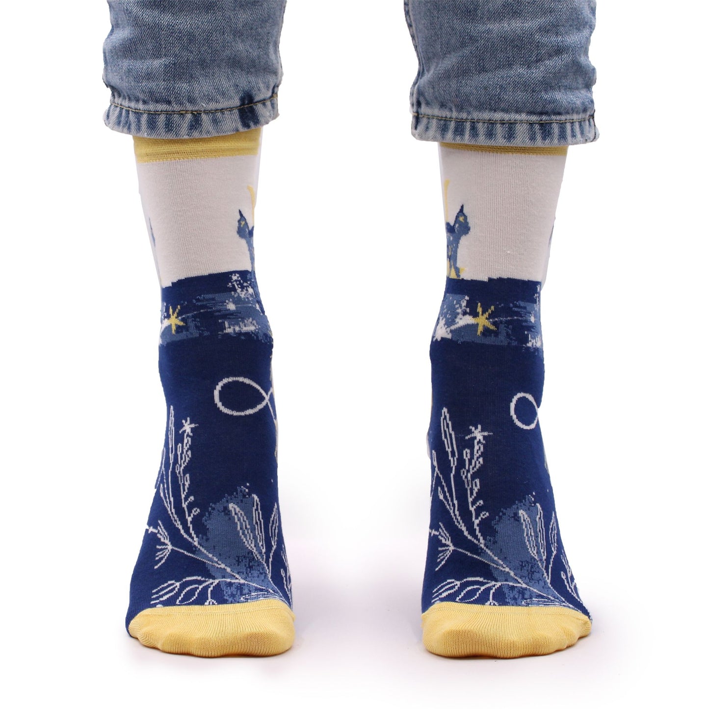 Hop Hare Socks (41-46) - Midnight Cat