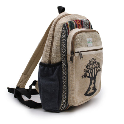 Small Hemp Backpack - Bohdi Tree Design