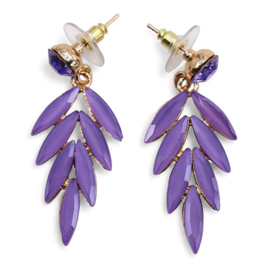 Pendientes de Cristal Vintage - Hadas - Lavanda