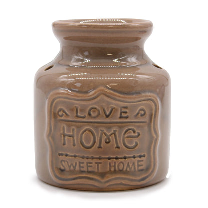 Lrg Quemador de aceite - Gris - Love Home Sweet Home
