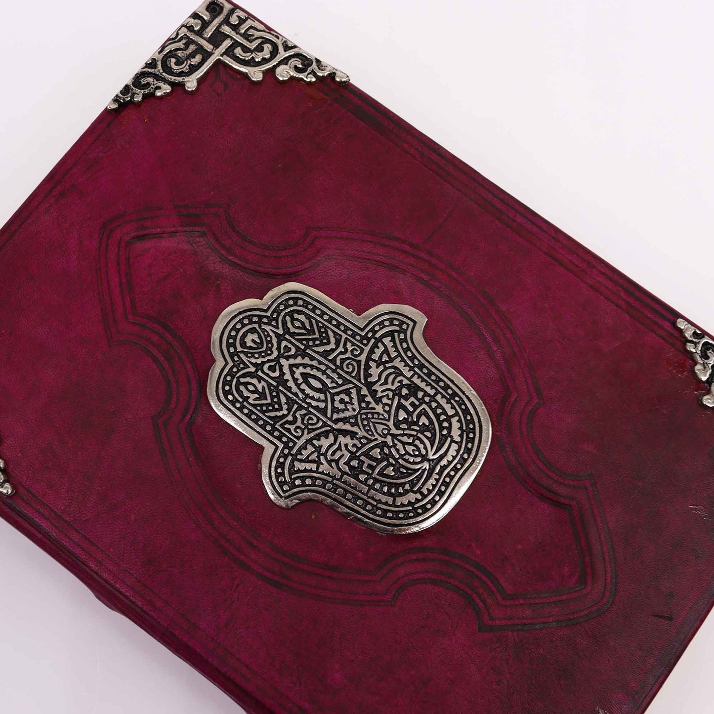 Red Bronze Book - Zinc Hamsa Decoration with Cover Edges