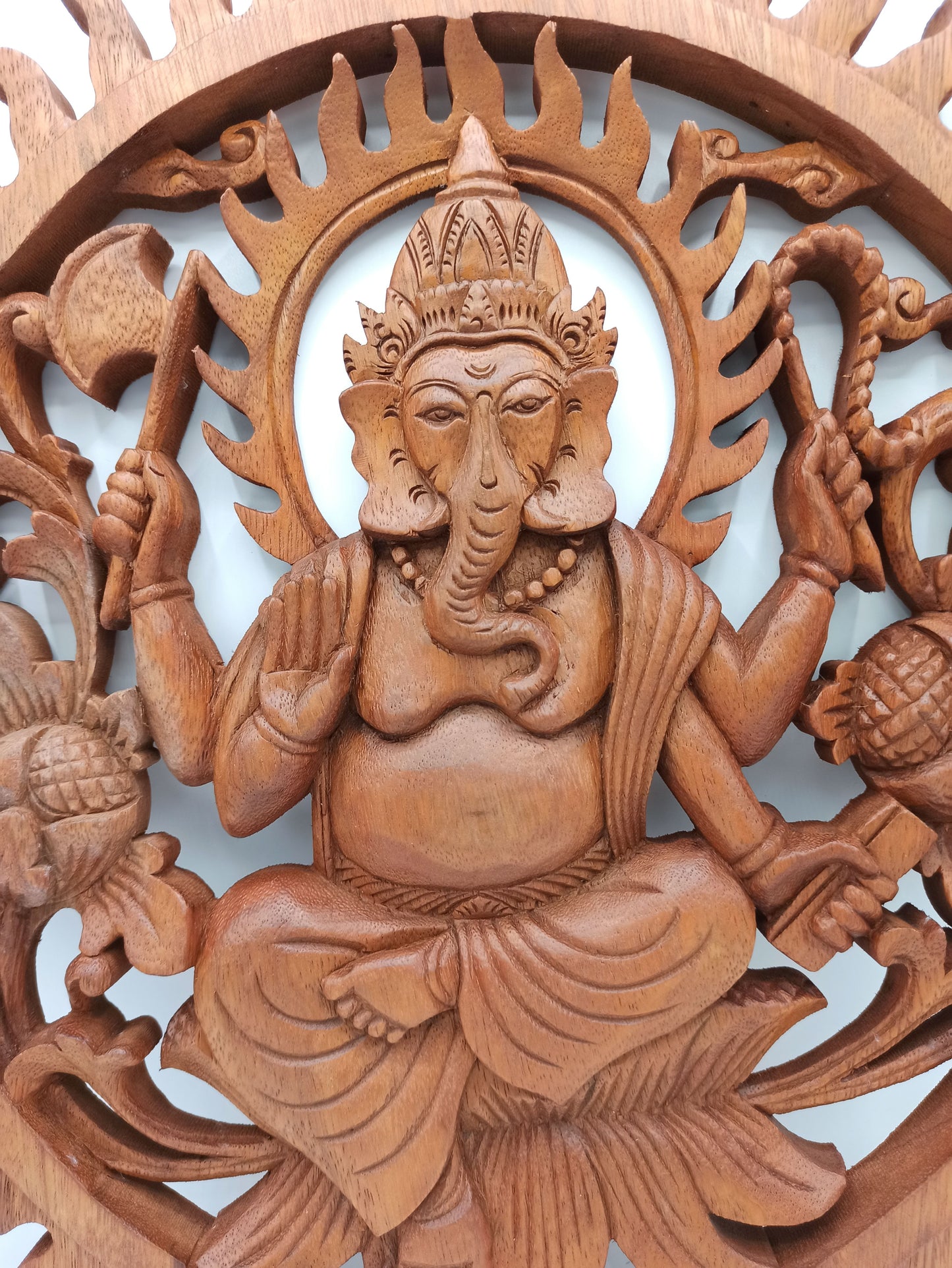 Panneau en bois - Ganesh 40cm