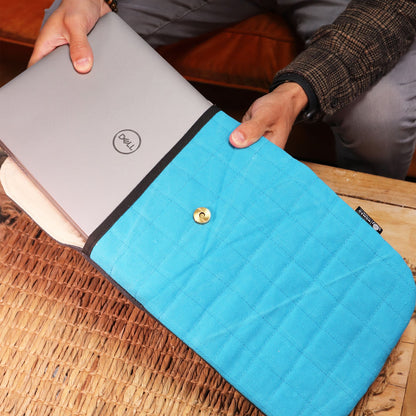 Padded 13-inch Laptop Sleeve - Crazy Yellow - 14 oz Stonewash