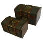 Set of 2 Colonial Boxes - Embossed Metal