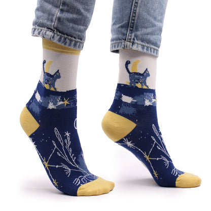 Hop Hare Socks (41-46) - Midnight Cat