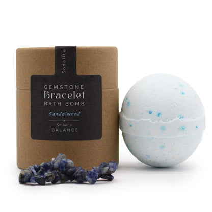 Sodalite Gemstone Bracelet Bath Bomb