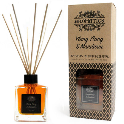 Reed Diffuser with Essential Oils - Ylang Ylang &amp; Mandarin