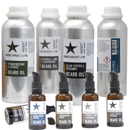 Aceite para Barba de 1 Litro - Abeto Nórdico - ¡Regenera!