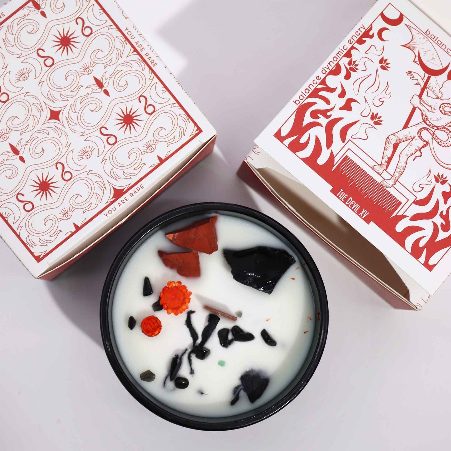 Hop Hare Crystal Magic Flower Candle - Demon