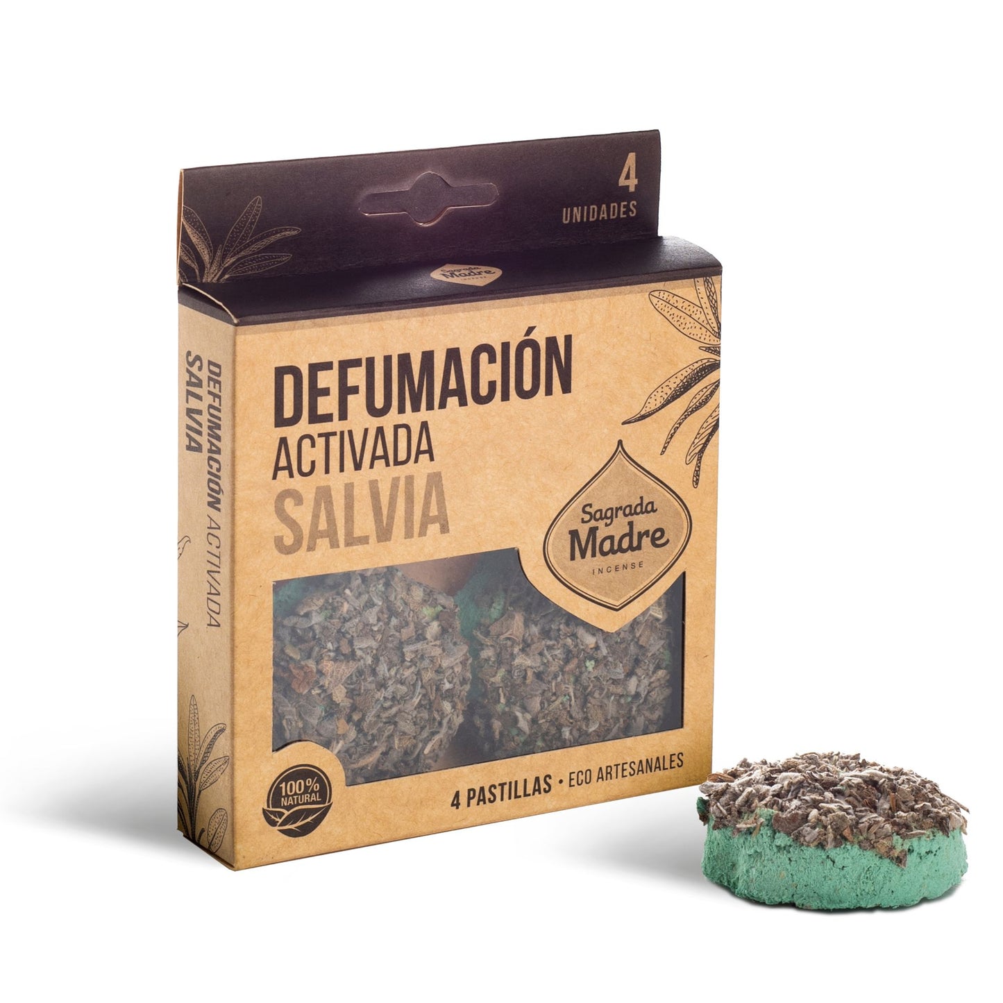 Resin Incense Tablets X 4 White Sage