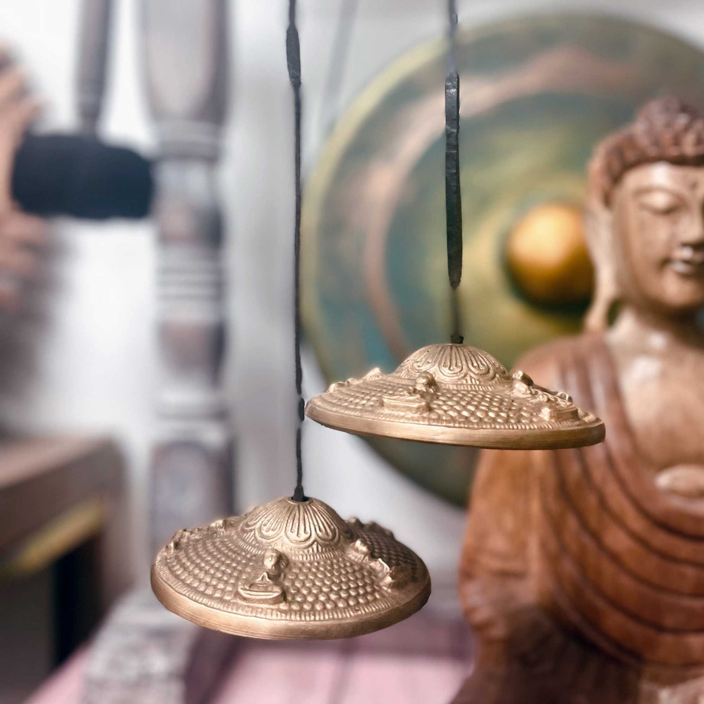 Tibetan Tingsha - Seven Chakras - approximately 7 cm