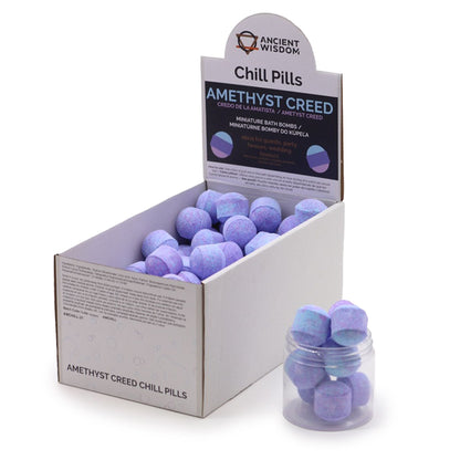 Caja de 1,3 kg de Mini Bombitas Relajantes – Amethyst Creed