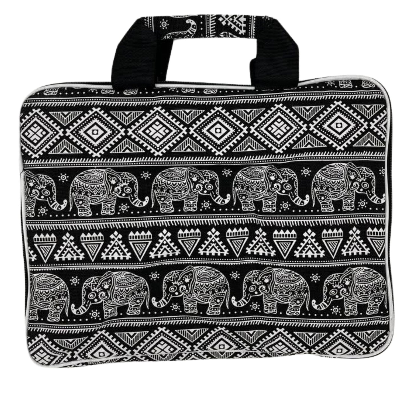 Bolsa acolchada para portátil (Elepants Motiff) 33x24x3cm