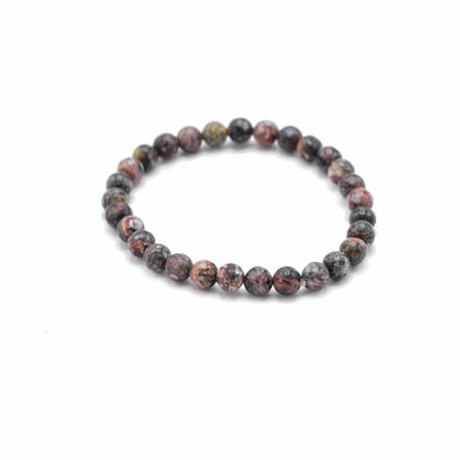 Gemstone Manifestation Bracelet - Leopard Skin - Courage
