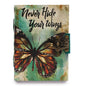 Never Hide Your Wings Leather Notebook