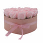 Gift Box - Soap Flower 13 Pink Roses - Heart