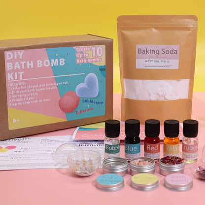 Bath Bomb Kit - Pink and Bubblegum