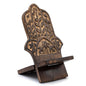 Support de téléphone en bois sculpté - Hamsa 20x9,5cm