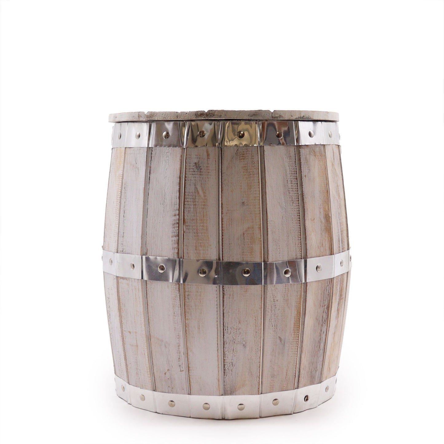 STOOL - Beer Barrel Table - Washed