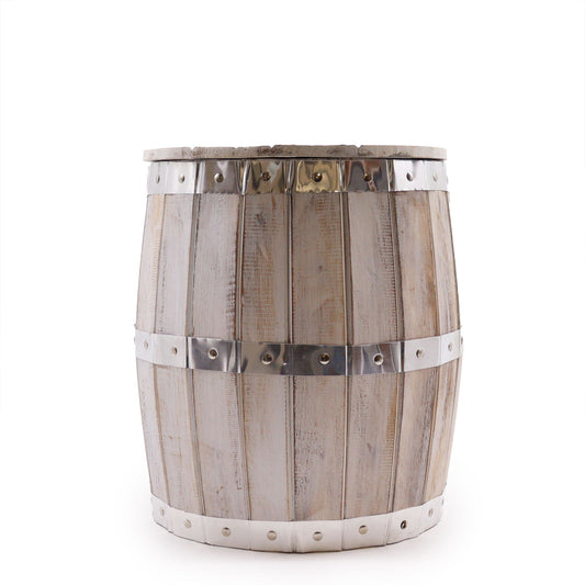 STOOL - Beer Barrel Table - Washed