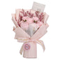 Large bouquet of pink roses - Love is eternal - Gift card