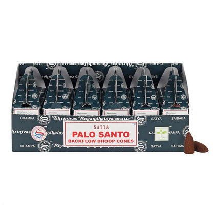 Satya Reflux Dhoop Cones - Palo Santo (24 units)