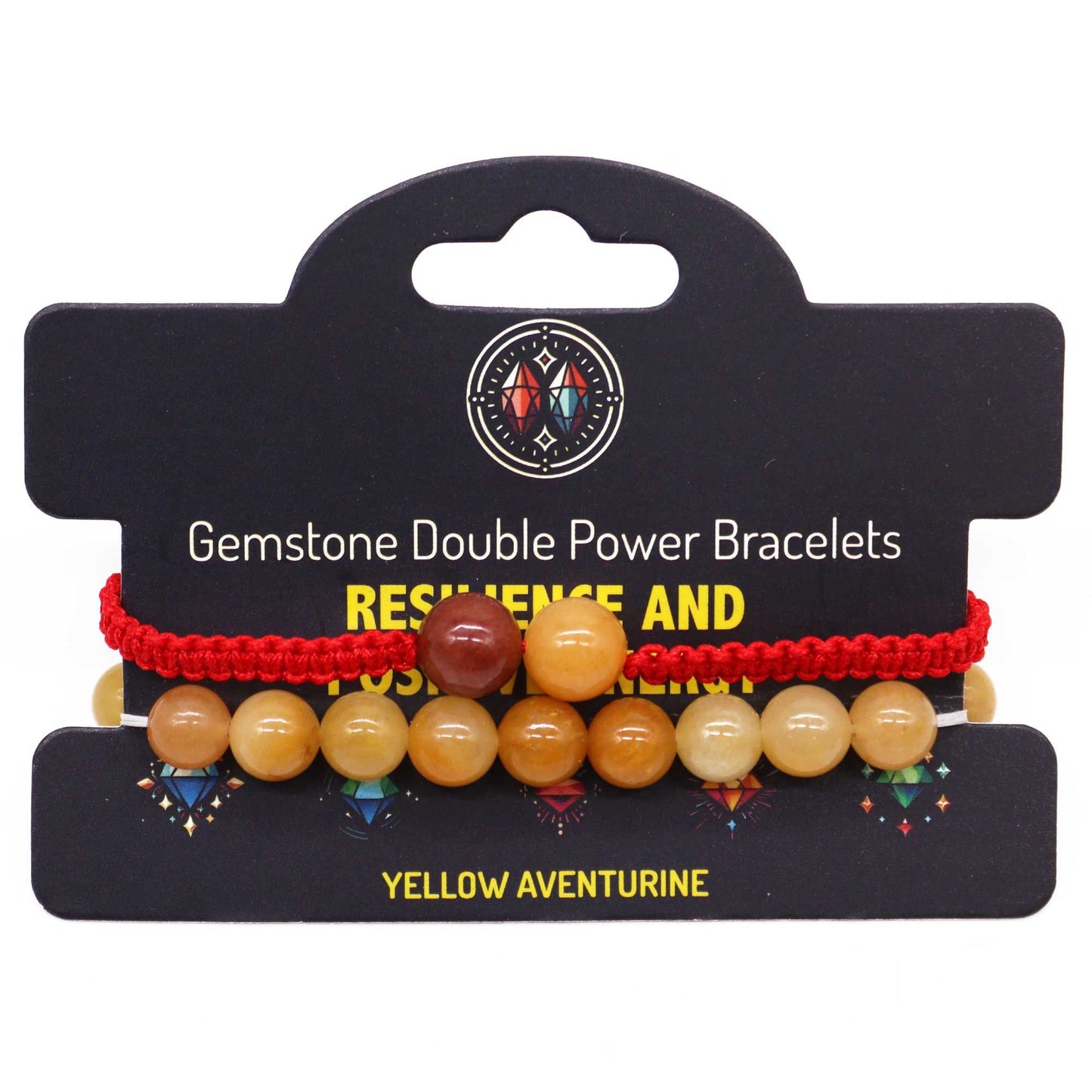 Double Power Gemstone Bracelets - Yellow Aventurine