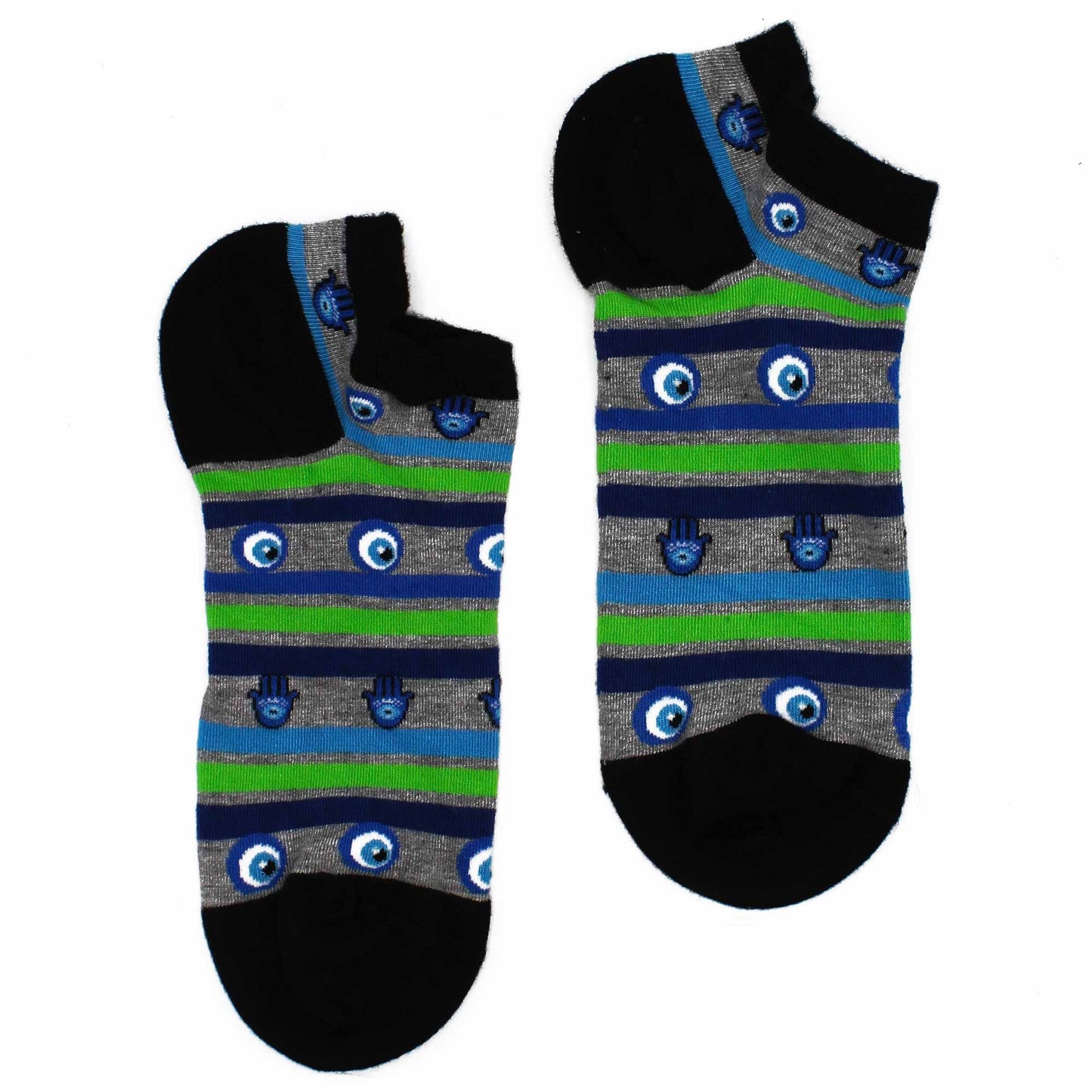 Hop Hare Bamboo Low Socks S/M (36-40) - Evil Eye &amp; Hamsa
