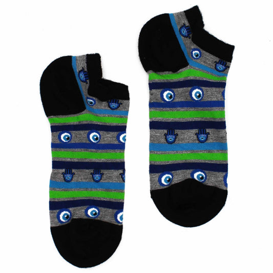 Hop Hare Bamboo Low Socks S/M (36-40) - Evil Eye &amp; Hamsa