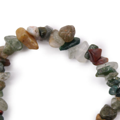 Gemstone Fragment Bracelet - Moss Agate