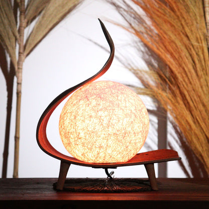 Lámpara de Coco Natural - Torcida Chocolate