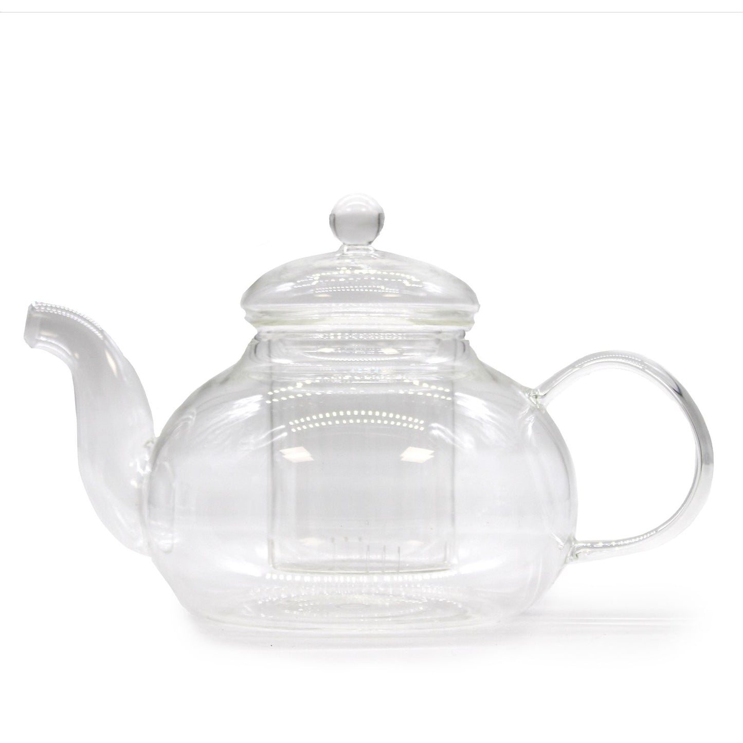 Glass teapot with infuser - Round pearl - 800ml