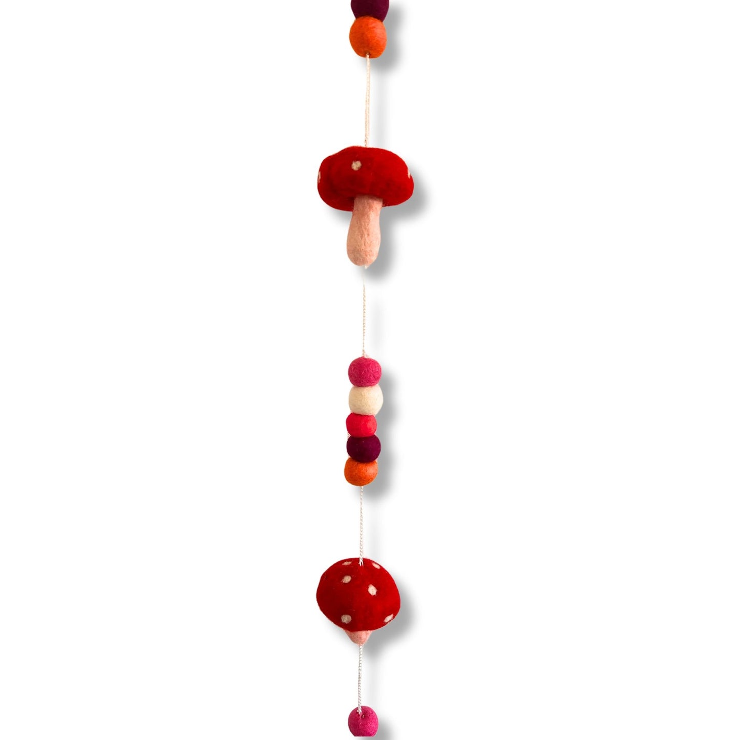 Colgante de Pared de Fieltro - Hongos de Sombrero Rojo