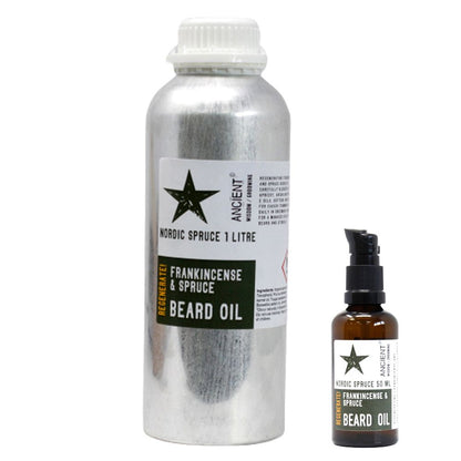 Aceite para Barba de 1 Litro - Abeto Nórdico - ¡Regenera!