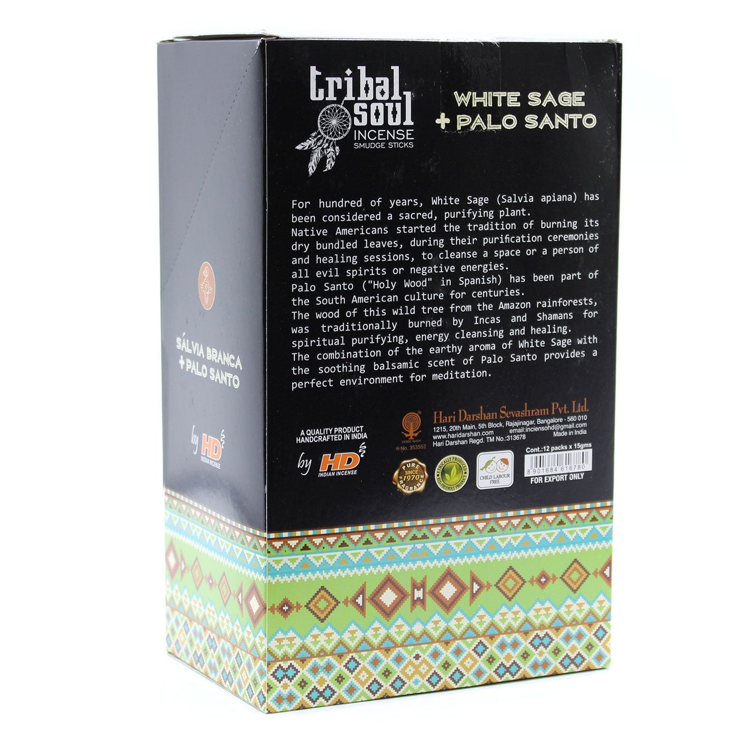 Incienso Tribal Soul - Salvia Blanca + Palo Santo