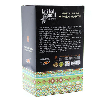 Incienso Tribal Soul - Salvia Blanca + Palo Santo
