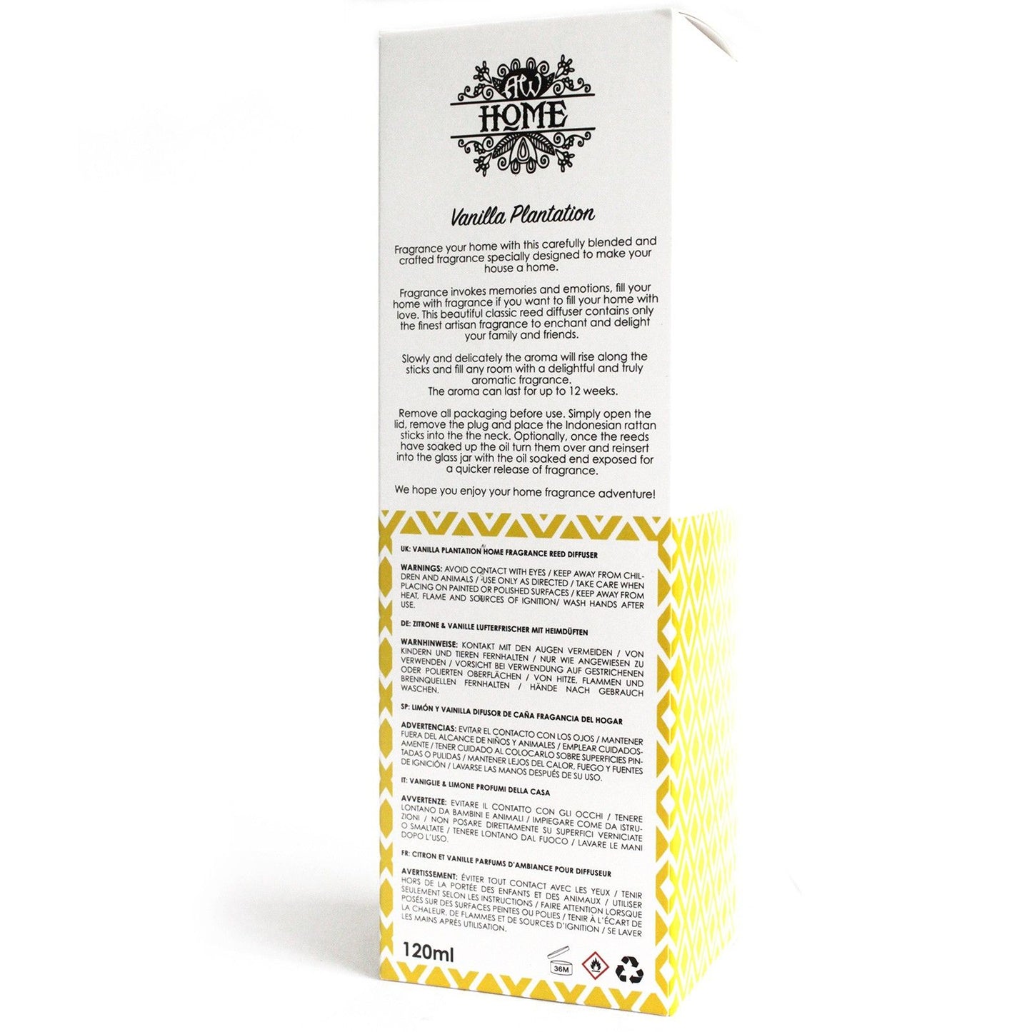 Aromatic diffuser 120ml - vanilla