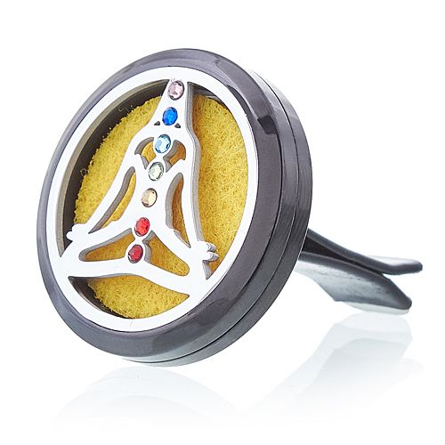 Kit difusor para coche - Estaño yoga chakra - 30mm