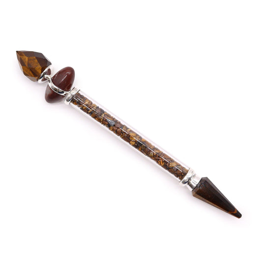 Shiva Lingam Magic Wand - Tiger's Eye - Confidence