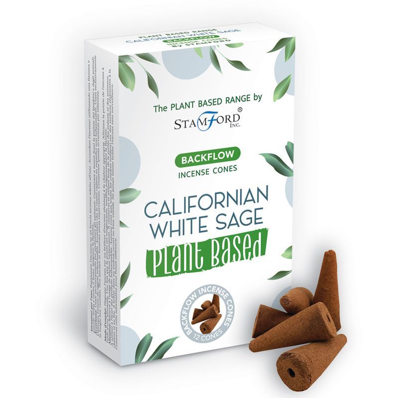 Herbal Backflow Incense Cones - California White Sage